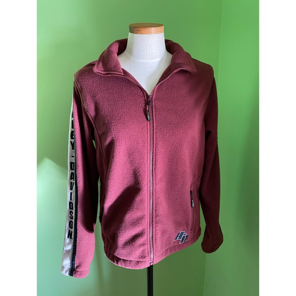 Harley Davidson | Maroon Fleece Zip Up